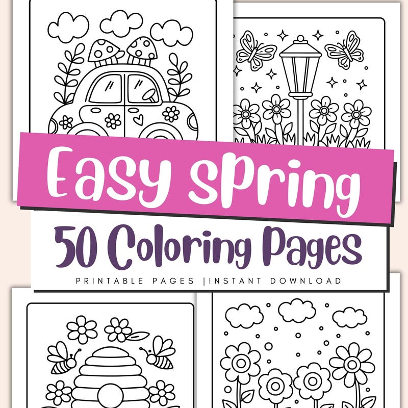 Cozy Colouring Spring - Etsy