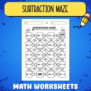 Elementary subtraction maze