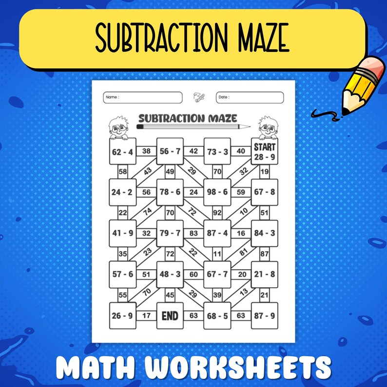 Elementary subtraction maze