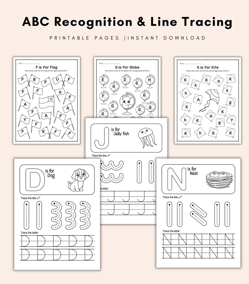 Educational ABC coloring page