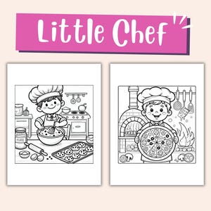 Food and cooking pages to color
