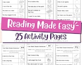 Phonics Sentences Worksheets – Printable Reading Practice, Sentence Building & Early Literacy Activities for Kindergarten Kids