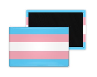 Transgender Pride Flag 2 x 3 inch Rectangle Refrigerator Fridge Magnet Transgender LGBTQ Nonbinary Gender Pride Trans Pride Flag