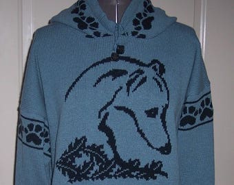 Greyhound custom knit sweater see details in the listing with all your options