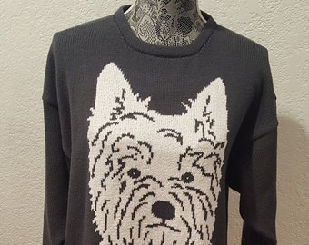 West Highland White Terrier custom knit sweater see details in the listing with all your options