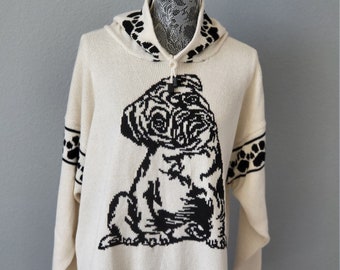 Pug custom knit sweater see details in the listing with all your options