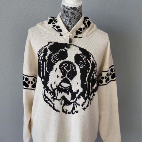 Saint Bernard custom knit sweater see details in the listing with all your options