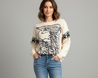 Afghan Hound custom knit sweater click learn more to see all options