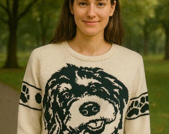 Bernedoodle custom knit sweater see details in the listing with all your options