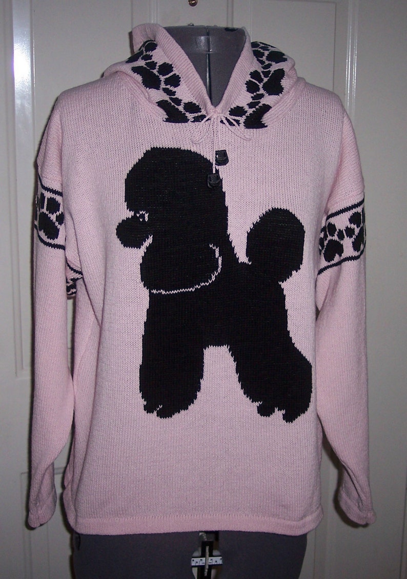 Custom Knit Poodle Dog Sweater Create your own sweater see Etsy