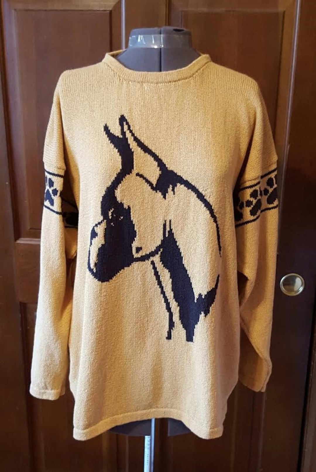 Custom Knit Boxer Dog Sweater create Your Own Sweater See Etsy