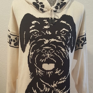 Schnauzer Giant custom knit sweater see details in the listing with all your options