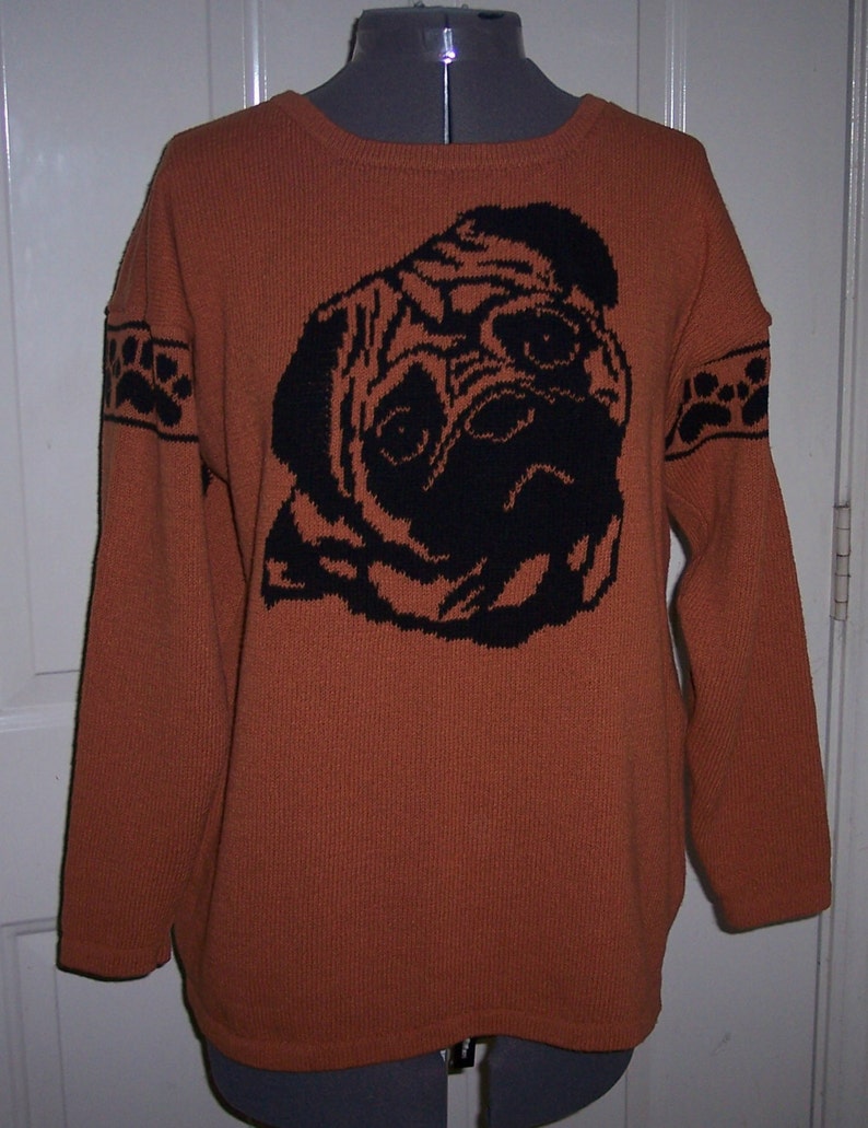 Custom Knit Pug Dog Sweater Create your own sweater see Etsy