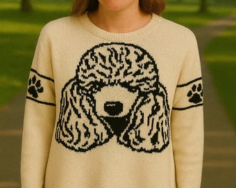 Poodle custom knit sweater see details in the listing with all your options