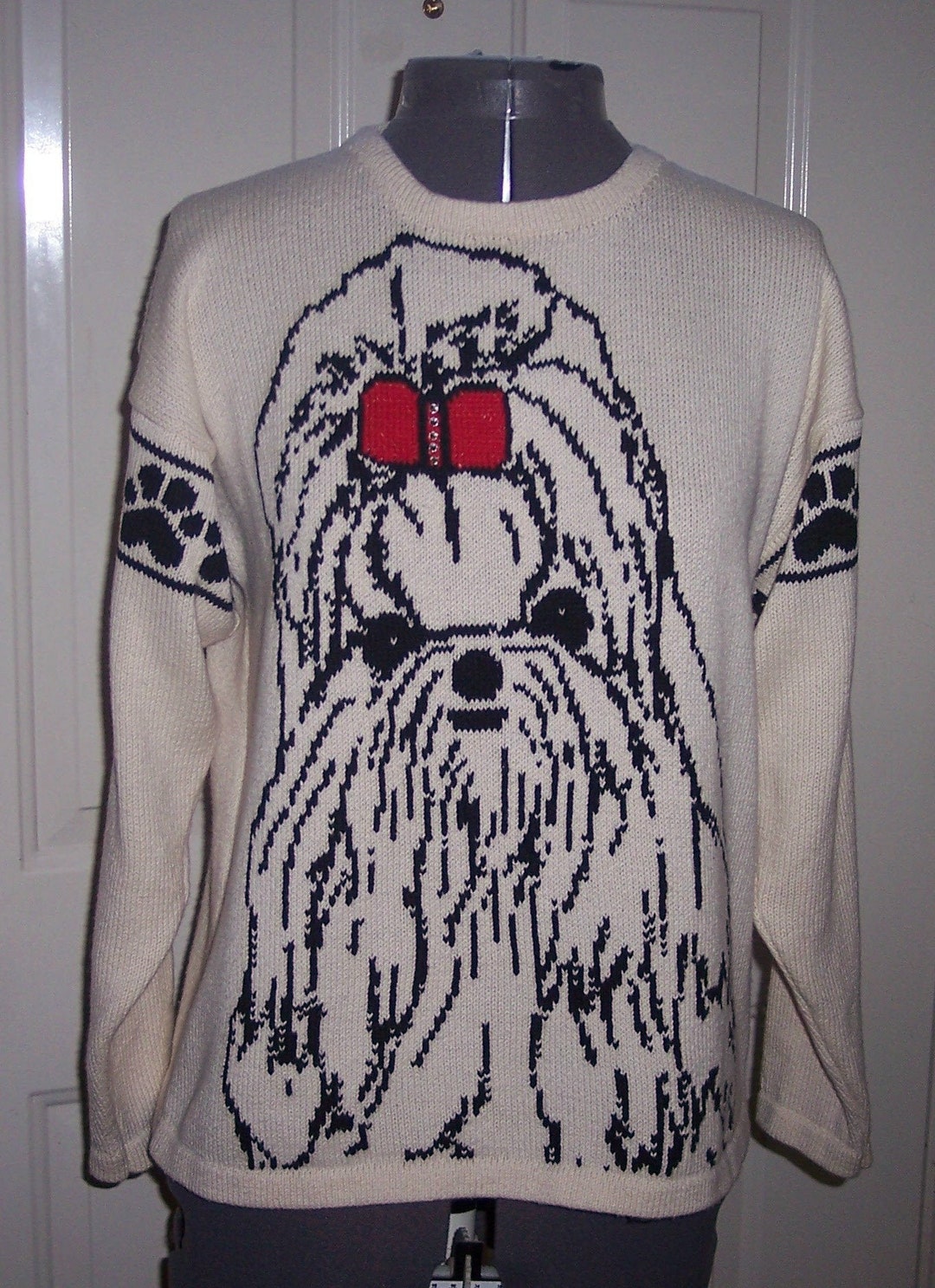 Custom Knit Shih Tzu Dog Sweater create Your Own Sweater Etsy