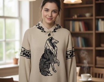 Collie Rough custom knit sweater see details in the listing with all your options