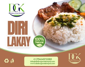 Dadou Diri Peyi KPK | Haitian White Rice | Long Grain Cleaned Rice | 5 lb Bag