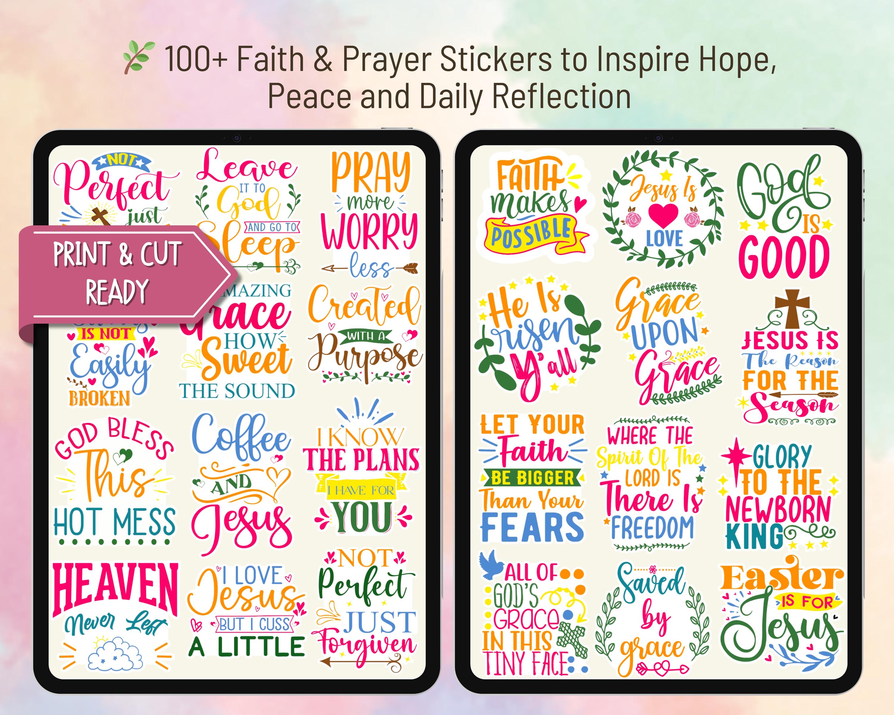 100+ Faith & Prayer Stickers, Bible Study and Goodnotes Stickers ...