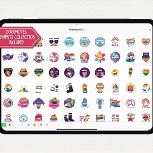 Pride Sticker Pack: Printable and Digital LGBTQ+ Planner Stickers, iPad Stickers image 6