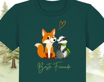 Fuchs & Dachs - Beste Freunde  - Kinder Premium Organic T-Shirt