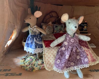 Complete sewing kit for making a little mouse