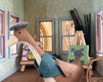 Pattern for McGoosie, a pattern to create a small goose doll.