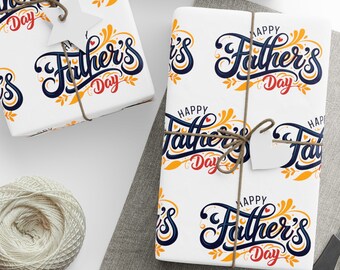 Happy Father's Day Wrapping Paper, Father's Day Gift Wrap, Gift For Dad, Dad's Day, Cute Wrapping Paper For Dad, Gift For Him