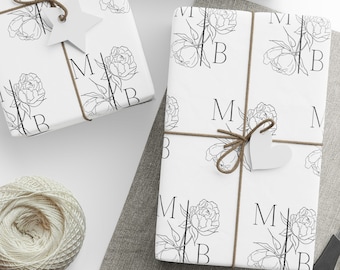 Custom Wrapping Paper, Personalized Wrapping Paper, Wedding Wrapping Paper, Engagement Wrapping Paper, Bridal Shower Wrapping Paper