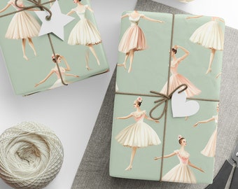 Ballerina Wrapping Paper, Ballerina Gift Wrap, Ballerina Gift, Gift For Ballerina, Gift For Her, Ballet Wrapping Paper, Ballet Gift Paper