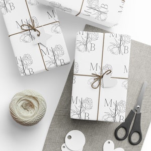 Custom Wrapping Paper, Personalized Wrapping Paper, Wedding Wrapping ...