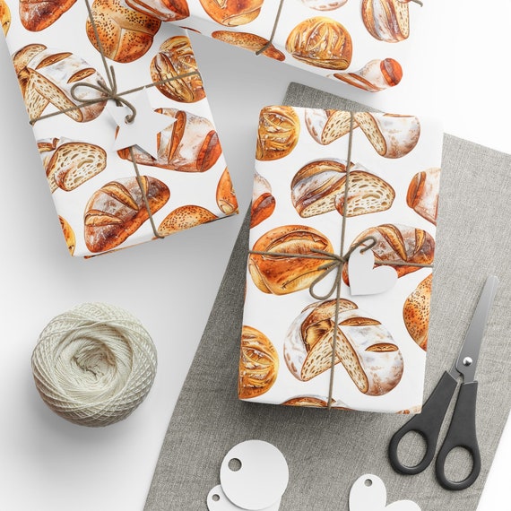 Sourdough Wrapping Paper, Sourdough Gift Wrap, Sourdough Lover, Bread Wrapping Paper, Bread Gift Wrap, Bread Lover, Carb Lover, Gift For Her