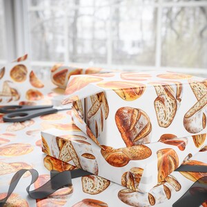 Sourdough Wrapping Paper, Sourdough Gift Wrap, Sourdough Lover, Bread Wrapping Paper, Bread Gift Wrap, Bread Lover, Carb Lover, Gift For Her image 2