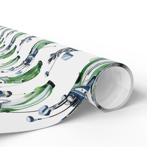 Golf Wrapping Paper, Golf Gift Wrap, Gift For Him, Father's Day, Golf Lover, Gift For Her, Golf Bag, Golfer Wrapping Paper, Golfer Gift image 4
