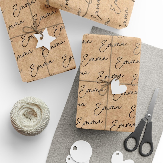 Personalized Wrapping Paper, Custom Wrapping Paper, Personalized Gift Wrap, Name On Wrapping Paper, Gift For Her, Gift For Him