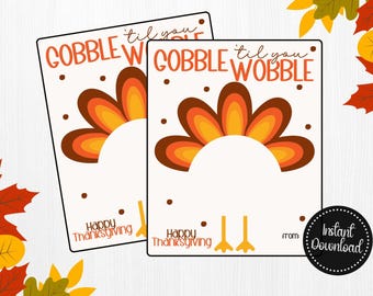 Engloutissez les étiquettes jusqu'à ce que vous vacilliez, étiquette imprimable de traitement de thanksgiving, téléchargement immédiat PDF, carte de biscuits engloutissez