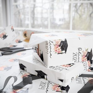 Personalized Graduation Wrapping Paper, Custom Graduation Wrapping Paper, 2026 Grad, Grad 2026 Gift Wrap, Grad Wrapping Paper, Senior 2026 image 2