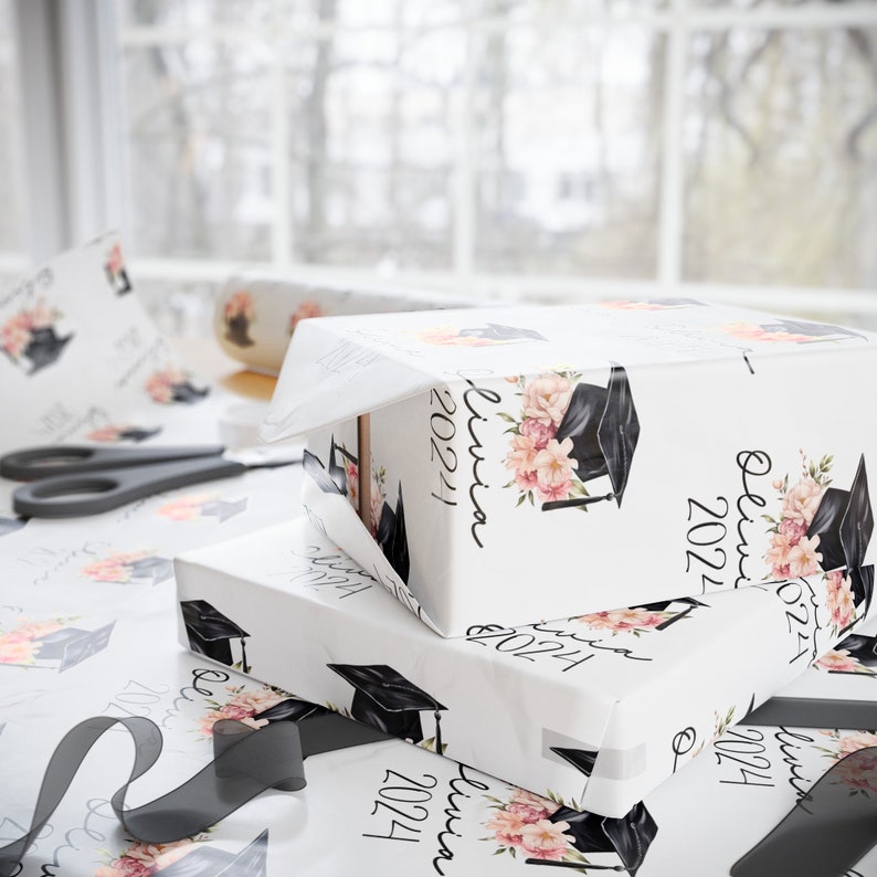 Personalized Graduation Wrapping Paper, Custom Graduation Wrapping Paper, 2026 Grad, Grad 2026 Gift Wrap, Grad Wrapping Paper, Senior 2026 image 2