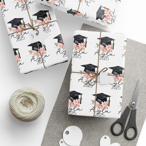 Personalized Graduation Wrapping Paper, Custom Graduation Wrapping Paper, 2024 Grad, Grad 2024 Gift Wrap, Grad Wrapping Paper, Senior 2024