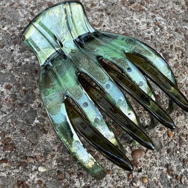 Medusa’s Heirlooms Large French yoga clip - Gilded Green