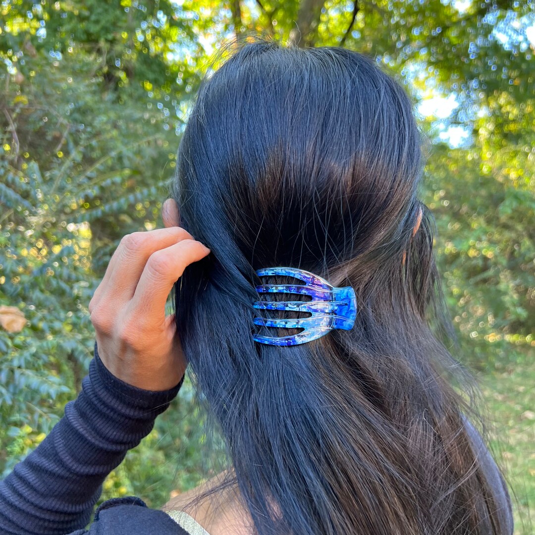 Medusas Heirlooms Small French Yoga Clip Deep Pool Etsy