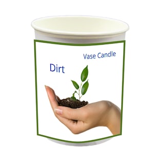 Dirt Vase Candle Refills - Smells like Muddy Dirt. | 50 Hour Burn Time | Fresh Made to Order