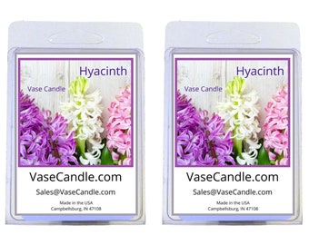 Hyacinth Vase Candle Melts - A floral aroma of fresh hyacinth flowers | Fresh Made to Order | 2 Packages of 2.8 oz Melts/Tarts