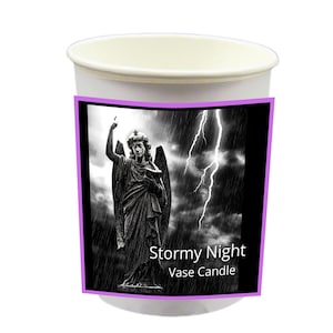 Stormy Night Vase Candle Refills - Blend of Heather & Hyacinth | 50 Hour Burn Time | Fresh Made to Order