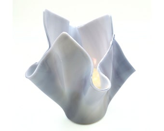 Lavender Opal Vase | Reusable Glass Vase | Spring Rain Candle | 25 Hour Burn Time | Color Free Scented Candle