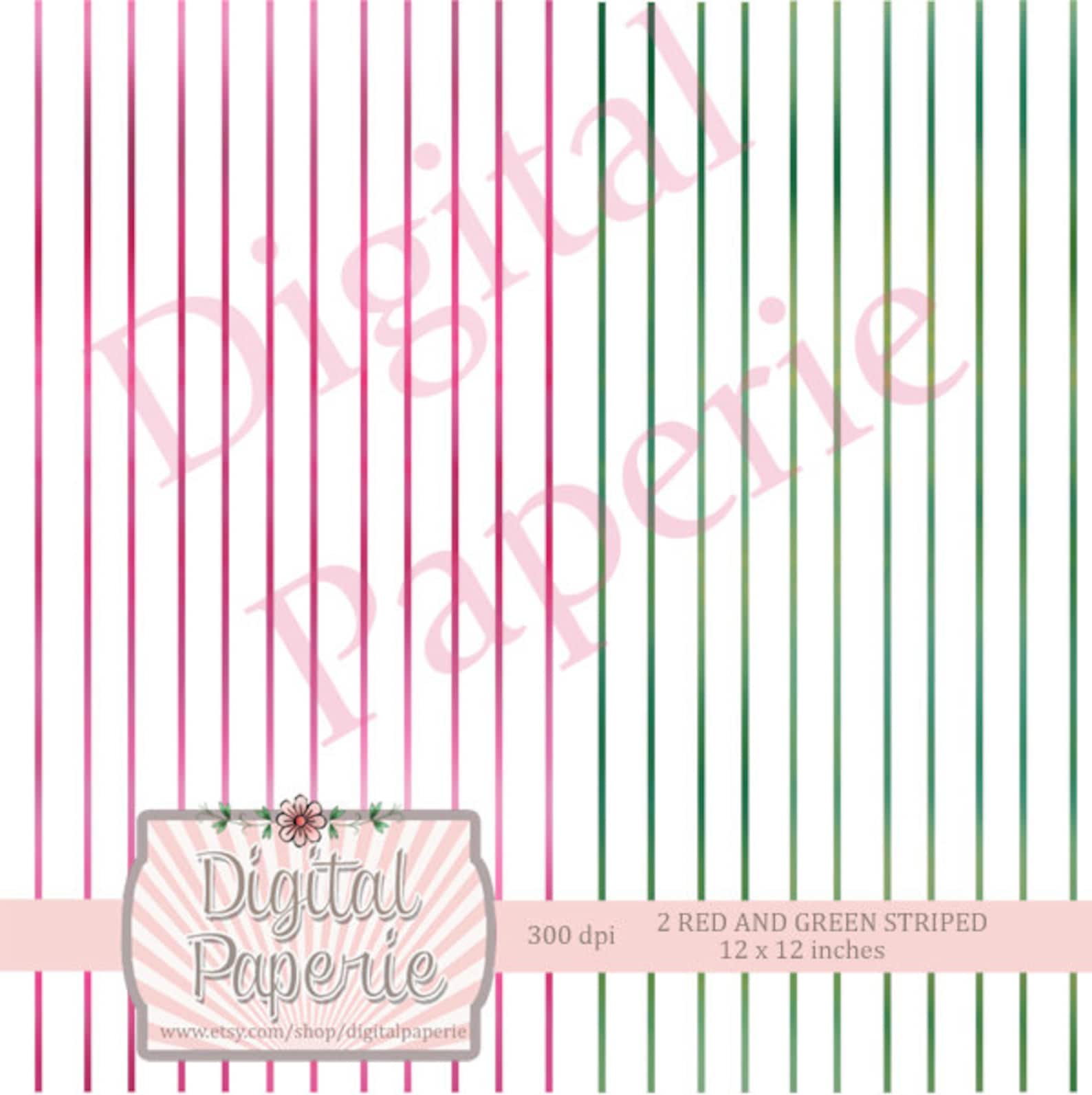 Digital Scrapbooking Paper Pack Pink Bows and Berrys 5 - Etsy