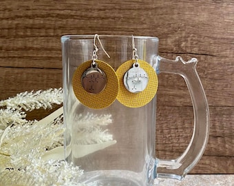 Beer Molecule Jewelry ~ Beer Molecule Earrings ~ Beer Lovers Gift ~ Beer Necklace ~ Craft Brew Gift ~ Beers Gifts ~ Science Teacher Gift