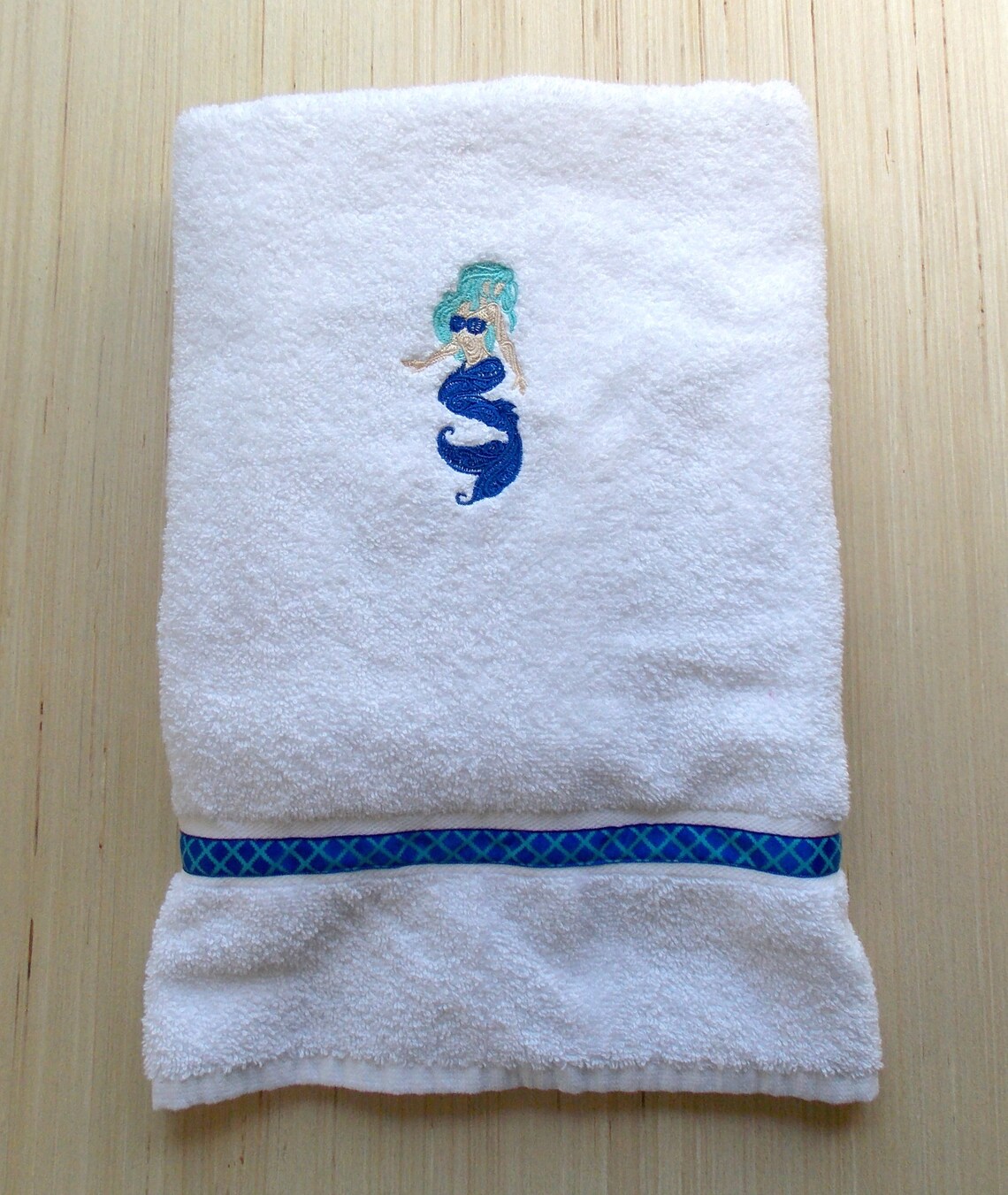 Mermaid Bath Towel Set Mermaid Bath Decor Elegant Mermaid Etsy