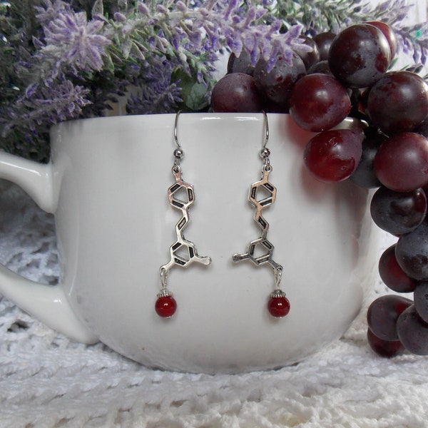 Sanremo Earring Wine Red