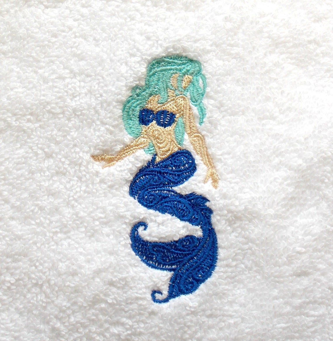 Mermaid Bath Towel Set Mermaid Bath Decor Elegant Mermaid Etsy