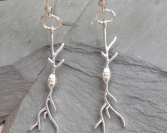 Neuron Earrings - Neuron Jewelry - Neuron Art - Science Jewelry - Science Earrings - Science Teacher Gift - Science Gifts - Spindle Neurons